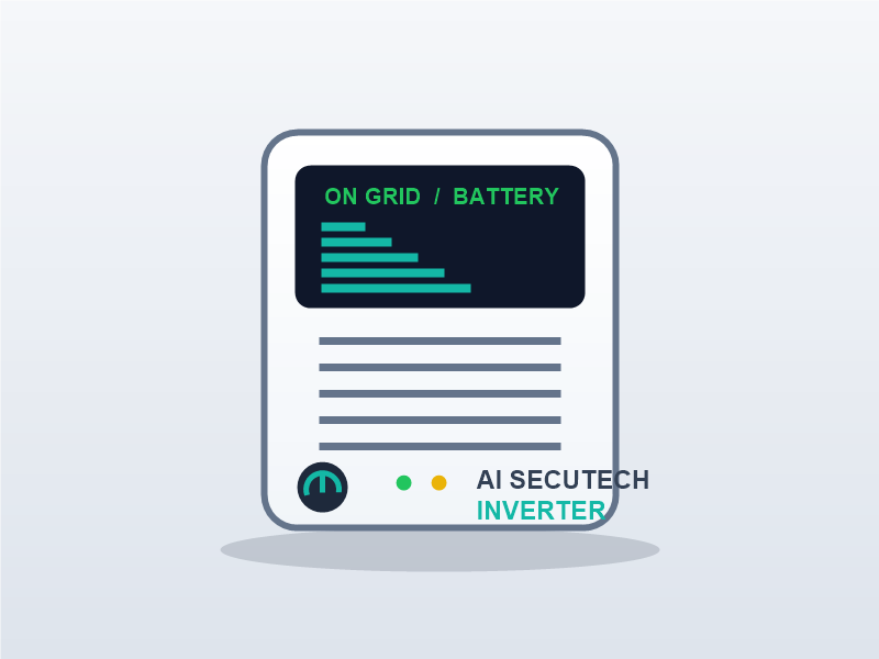 Inverter and UPS installation guide illustration - AI SECUTECH